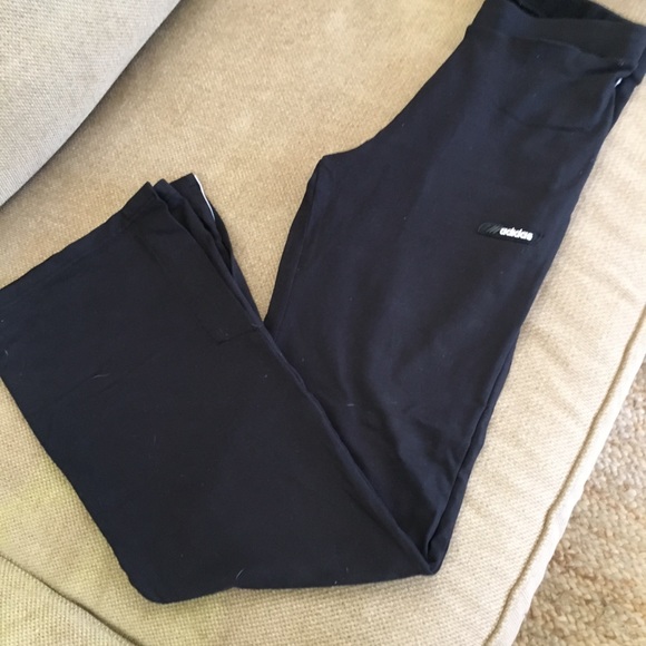 adidas Pants - Adidas flare and split pants in black Worn once